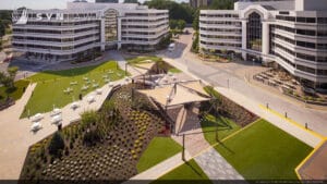 image of SYNLawn West Palm Beach FL commercial artificial grass for office buildings plaza courtyards